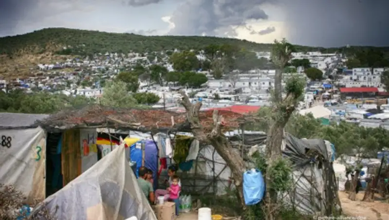 Пожар вспыхнул в крупнейшем лагере мигрантов в Греции