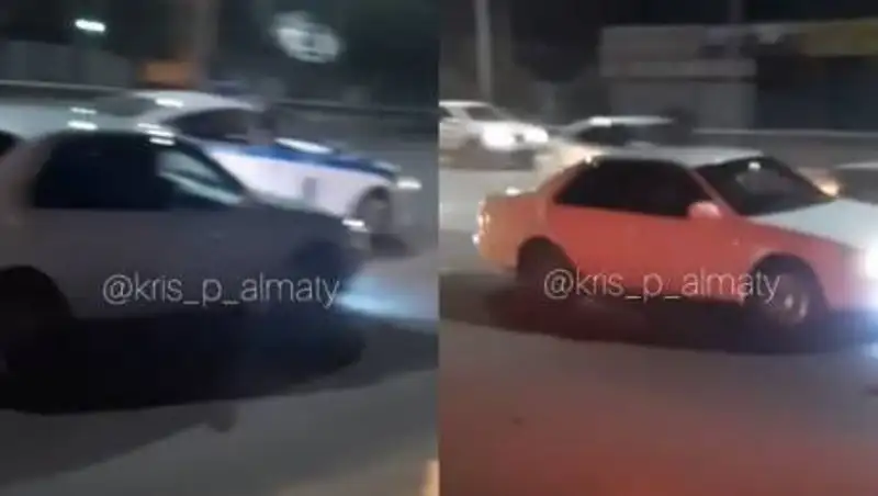 Экшн на Рыскулова: водитель Camry пытался скрыться от полиции