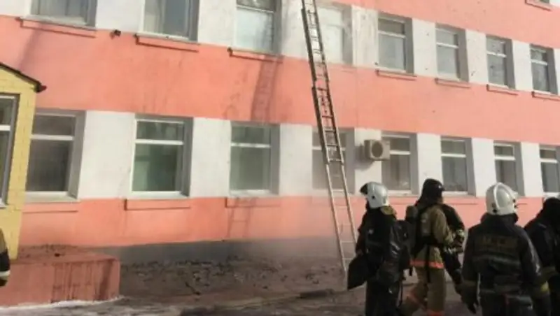 В Астане горел детский дом