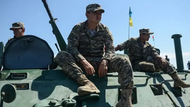 Военная техника из Казахстана прибыла в Кыргызстан для участия в учениях ШОС