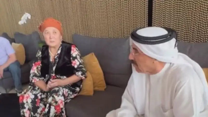 Арабский шейх привез бабушку из Кыргызстана в ОАЭ за свой счет