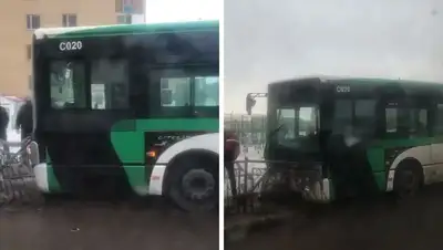 нур-султан, автобус, дтп, полиция, фото - Новости Zakon.kz от 24.12.2021 13:58