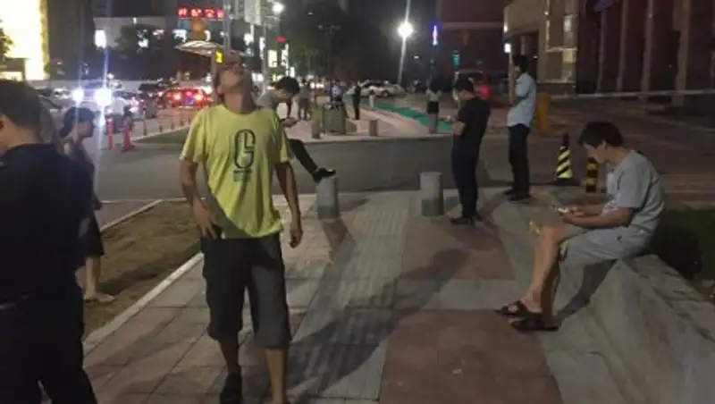 В Сети появились первые кадры землетрясения в китайской провинции Сычуань