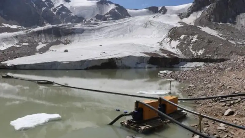 В Алматы продолжаются превентивные мероприятия по опорожнению моренных озер