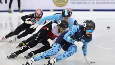 Шорт-трек Золото КМ, фото - Новости Zakon.kz от 18.12.2022 19:44