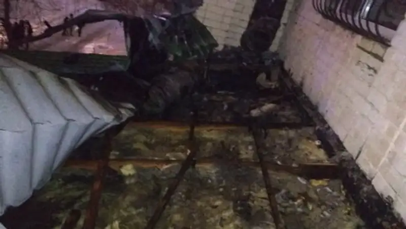 Из горящего кафе в Актобе эвакуировали 35 человек