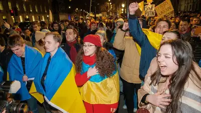 Россия, Украина, война, протесты, митинги, фото - Новости Zakon.kz от 28.02.2022 10:53