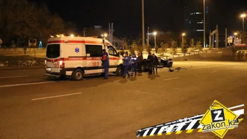 Драка с полицейским произошла после ДТП в Алматы