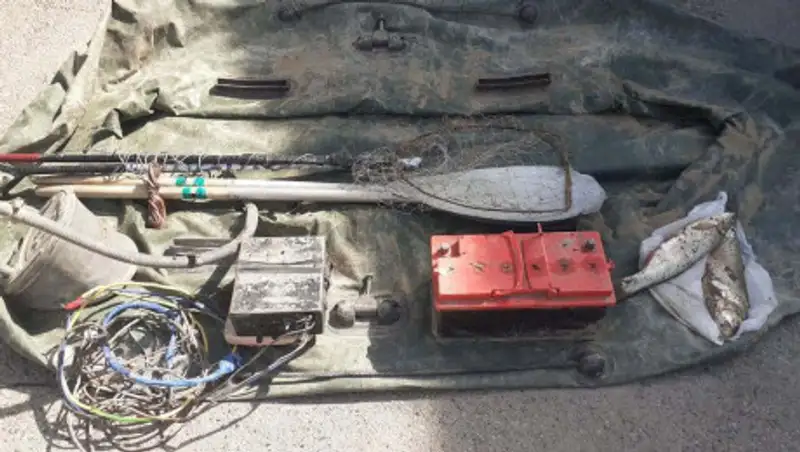 Браконьеров с электроудочками и сетями задержали в Алматинской области