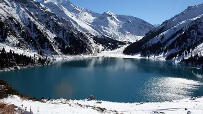 БАО, Большое алматинское озеро, фото - Новости Zakon.kz от 18.03.2022 11:44