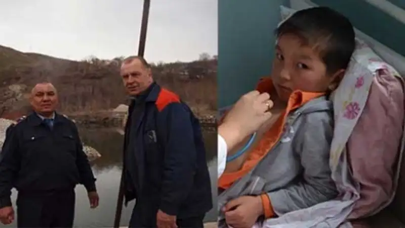 Полицейский в Текели спас тонувшего в реке семилетнего мальчика