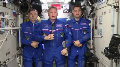 Космонавты поздравили россиян с 9 Мая С МКС, фото - Новости Zakon.kz от 09.05.2023 03:55