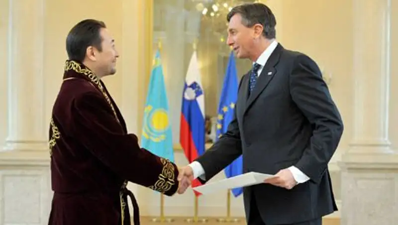 Посол Казахстана К. Сарыбай вручил верительные грамоты Президенту Словении Б. Пахору