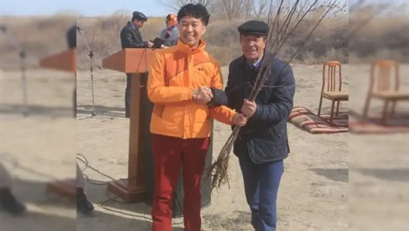 Южная Корея подарила Кызылординской области яблоневый сад