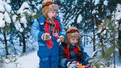 мороз, дети, присмотр, врач, фото - Новости Zakon.kz от 21.12.2021 13:24