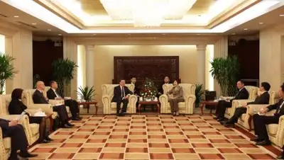 Встреча с руководителем Export and Import Bank of China, фото - Новости Zakon.kz от 16.04.2018 10:31