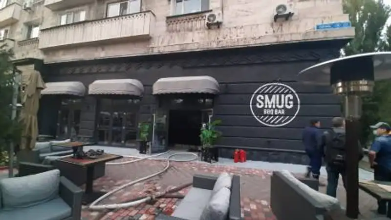 Из кафе эвакуировали людей в Алматы