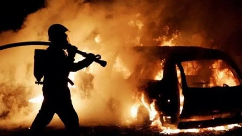 В ЗКО сгорел автомобиль