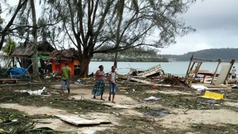 Жители островного государства Вануату вынуждены пить морскую воду после урагана