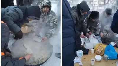 Сельчане в Павлодарской области организовали рабочим в Экибастузе горячее питание, фото - Новости Zakon.kz от 07.12.2022 00:33