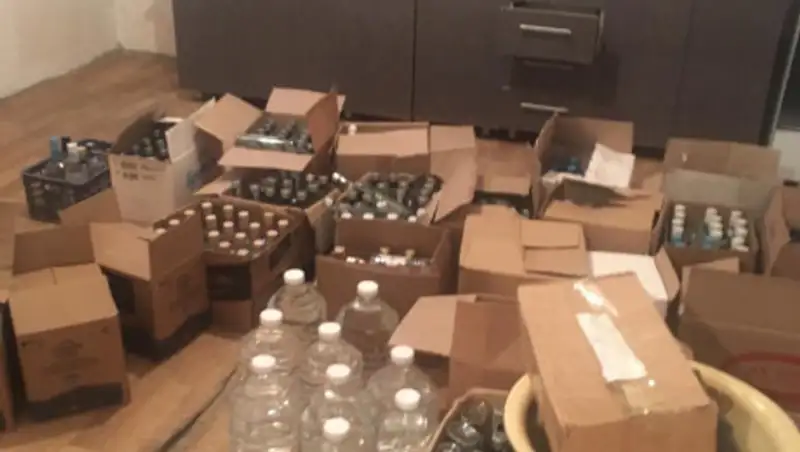 Самые популярные марки водки подделывали под Алматы