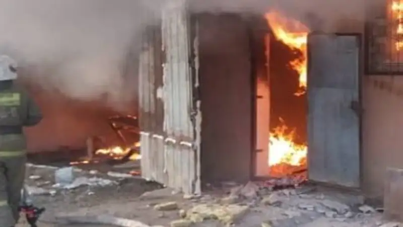 В рабочей столовой взорвался газовый баллон