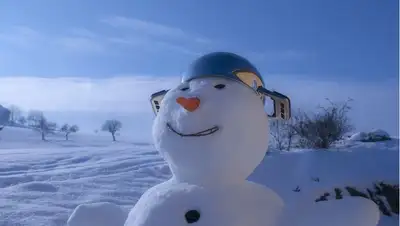 снеговик, зима 