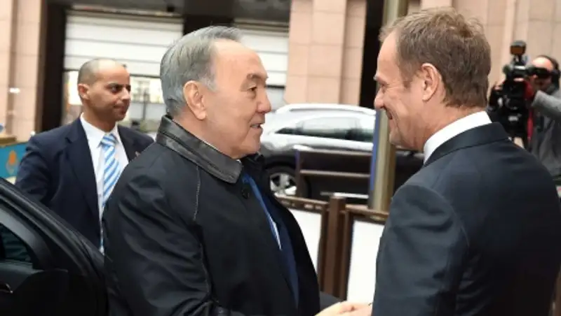 Президент РК встретился с председателем Европейского совета Дональдом Туском