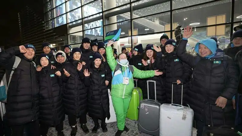 Казахстанские юные спортсмены прибыли на II Зимние игры "Дети Азии"