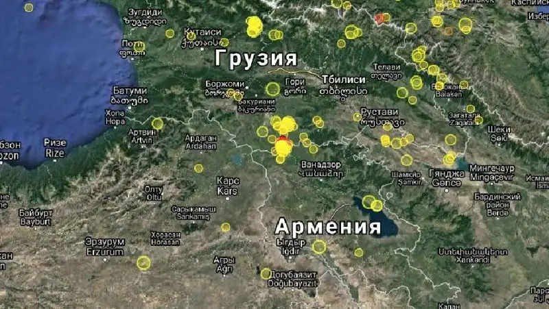 Грузию трясло всю ночь: зафиксировано семь толчков