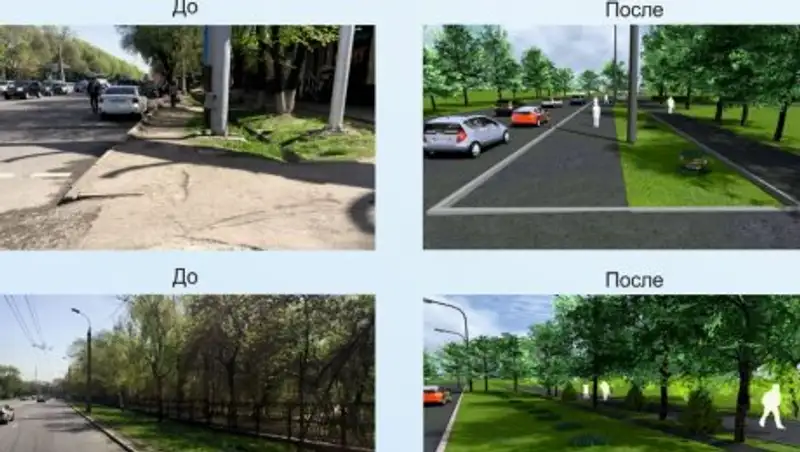 С заботой о пешеходах: в Алматы реконструируют несколько улиц для комфорта горожан