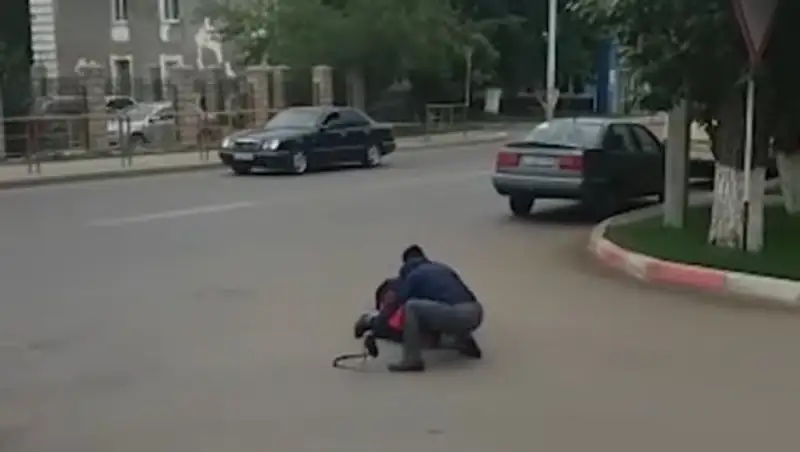 Драка водителей в Костанае попала на видео