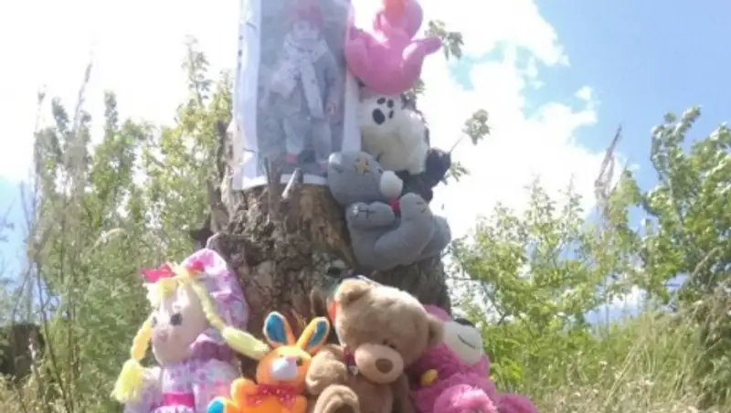 Искавшие Эллину Кульдину волонтеры попрощались с девочкой на месте трагедии