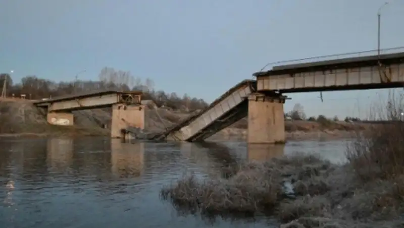 В Илийском районе Алматинской области обрушился мост