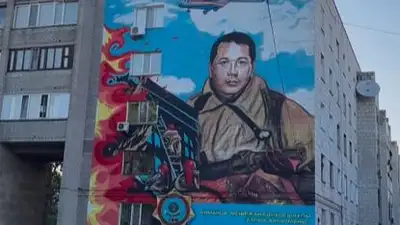 Мурал в память о погибшем пожарном появился в Павлодаре, фото - Новости Zakon.kz от 24.05.2023 14:49