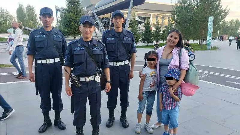 Троих детей нашли нацгвардейцы в Нур-Султане