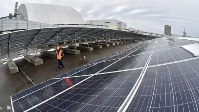 Солнечная электростанция заработала в Чернобыле