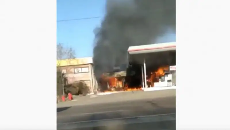 Пожар на АЗС в Алматы ликвидирован