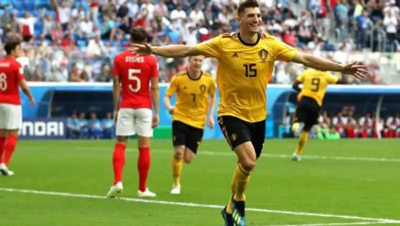 Завершился первый тайм матча Бельгия – Англия