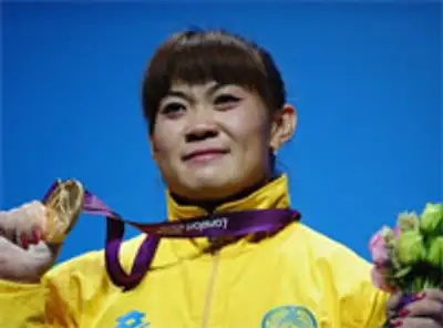 казахстанская тяжёлоатлетк, фото - Новости Zakon.kz от 02.08.2012 15:33