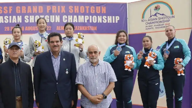 Казахстанские стрелки завоевали 11 медалей X Чемпионата Азии по стендовой стрельбе