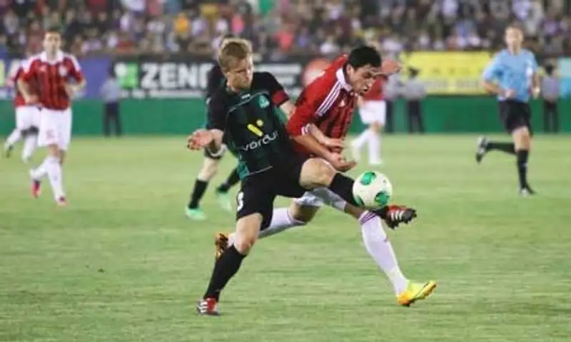 «Актобе» в первом матче третьего отборочного раунда Лиги Европы победил исландский «Брейдаблик» - 1:0 (фото), фото - Новости Zakon.kz от 02.08.2013 15:15