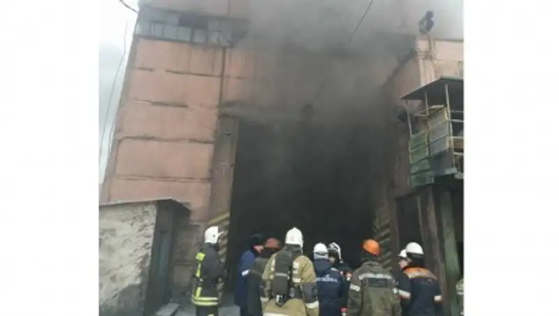 В Темиртау на ТЭЦ произошел пожар