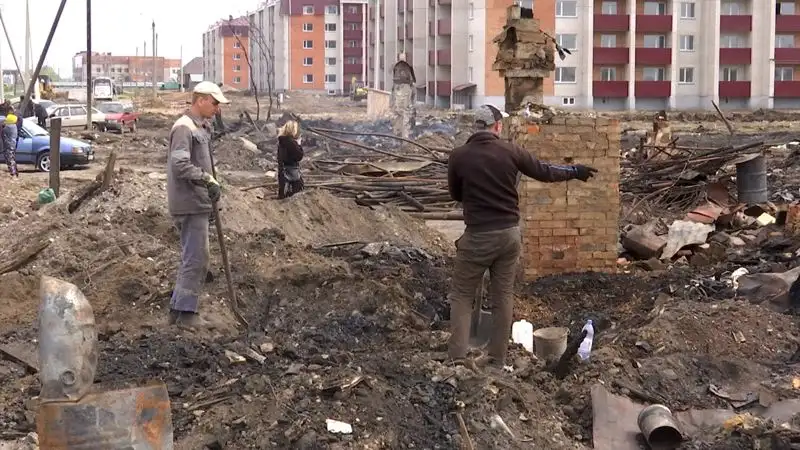 Последствия пожара, фото - Новости Zakon.kz от 11.05.2023 17:01