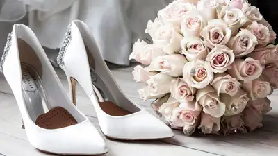 букет невесты, туфли