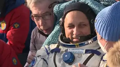 спускаемый аппарат приземлился в Казахстане, фото - Новости Zakon.kz от 30.03.2022 19:18