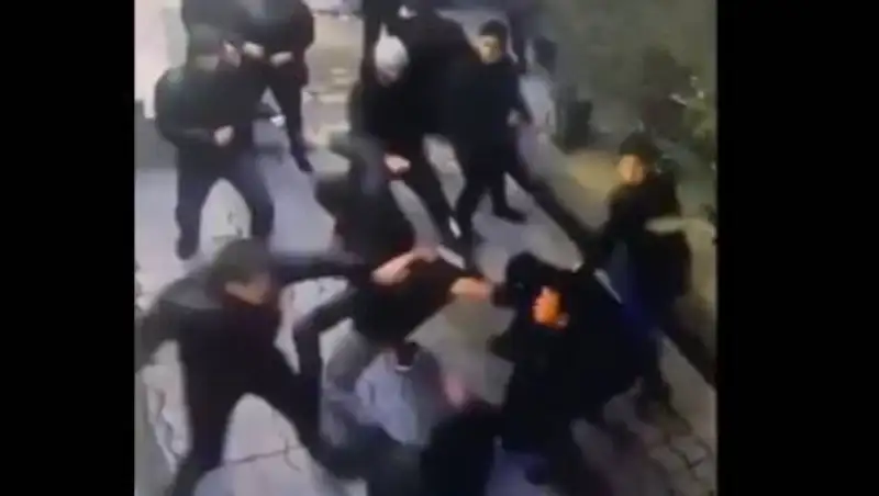 Массовая драка в Таразе попала на видео