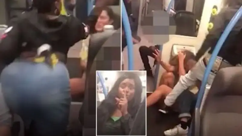 Драка девушек в метро попала на видео