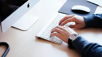 человек за компьютером , фото - Новости Zakon.kz от 29.04.2022 11:00