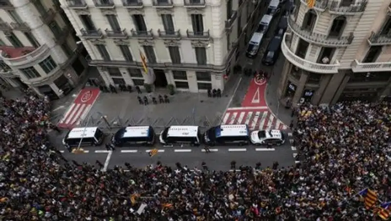 В Каталонии бастуют профсоюзы